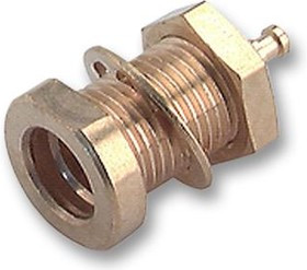 22"MMCX-50-0-1/111"OE, Разъем РЧ / Коаксиальный, MMCX Коаксиальный, Прямое Гнездо с Гайкой, Пайка, 50 Ом