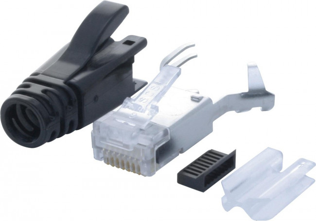 SS-39200-020, Вилка, RJ45, PIN: 8, экранированный, Конф: 8p8c, на провод