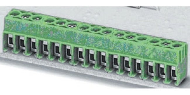 PCB terminal, 3 pole, pitch 3.5 mm, AWG 26-16, 17.5 A, screw connection, green, 1984772 PCB terminal, 3 pole, pitch 3.5 mm, AWG 26-16, 17.5 A, screw connection, green, 1984772
