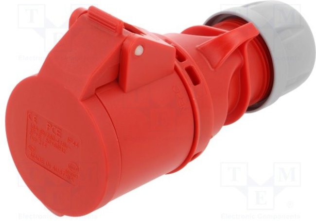 Кабельная розетка 16А 380V 3P+E IP44 214-6 Кабельная розетка 16А 380V 3P+E IP44 214-6