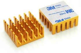 Аллюминиевый радиатор 22х22х10 мм с термоскотчем