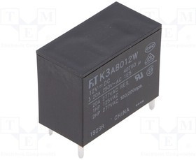FTR-K3AB012W, Реле: электромагнитное, SPST-NO, Uобмотки: 12ВDC, 25А, PCB, 780мВт