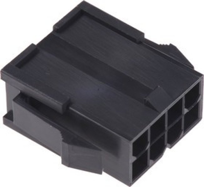 46999-0296, Mini-Fit Jr Male Connector Housing, 4.2mm Pitch, 8 Way, 2 Row