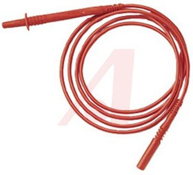 BU-4061-N-39-2, 4 mm Test lead With Spring Test Probe Male, 1kV, 20A, 1m Lead Length