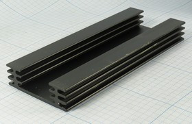 Радиатор охлаждения 150x 60x 18, J03, Al, черный, BLA036-150