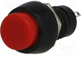 PBS-20B-2, Переключатель: кнопочный, Пол: 2, SPST-NO, 1A/250ВAC, OFF-(ON)