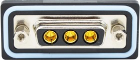 CDFV3W3213L411, Комбинированный разъем D Sub, IP67, NANOOK Series, DA-3W3, Гнездо, 3 контакт(-ов), 3 Силовых, Пайка