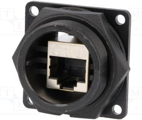 DCP-RJ6ST-F, Проходник RJ45 гнездо с обеих сторон PIN 8 Кат 6 IP67,IP70