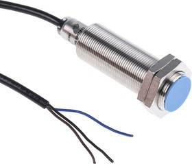 IME18-08BPSZW2S, Inductive Barrel-Style Proximity Sensor, M18 x 1, 8 mm Detection, PNP Output, 10 30 V dc, IP67 IME18-08BPSZW2S, Inductive Barrel-Style Proximity Sensor, M18 x 1, 8 mm Detection, PNP Output, 10 30 V dc, IP67