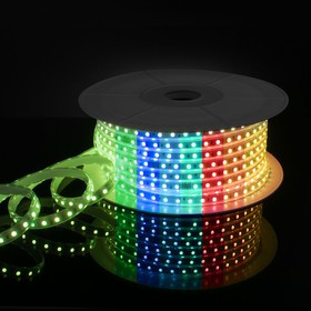 LS002 220V RGB/ Лента светодиодная 220V 11W 60Led 5050 IP65 мульти, 50 м