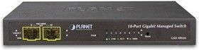 GSD-1002M управляемый коммутатор IPv4/IPv6 Managed 8-Port 10/100/1000Mbps + 2-Port 100/1000X SFP Gigabit Desktop Ethernet Switch (POE PD, Ex