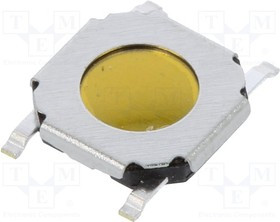 TVCM15W010BB, Микропереключатель TACT, Положения 2, 0,05A/12ВDC, SMT, OFF-(ON)