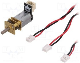 DF-FIT0467, Двигатель DC, с редуктором, 1-6ВDC, 30 1, Двусторон.вал нет, 40мА