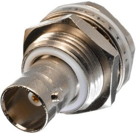 UBJ228, RF Adapters - In Series BNC Blkhd Jack 75Ohm Feedthru Overmold