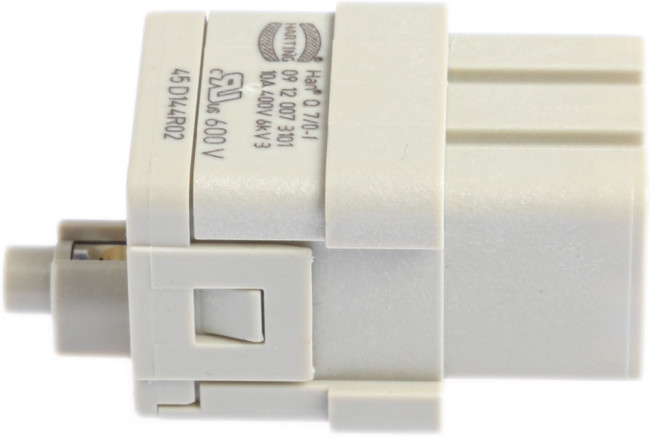 09120073101, Heavy Duty Power Connectors HAN Q FEM INST CRIMP TERM 7C+PE