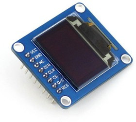 0.95inch RGB OLED (B), RGB OLED дисплей с разрешением 96х64px, интерфейс SPI, прямой контакный разъе