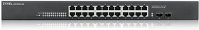 Коммутатор Zyxel GS1100-24 v3 GS1100-24-EU0103F 24x1Гбит/с 2SFP неуправляемый