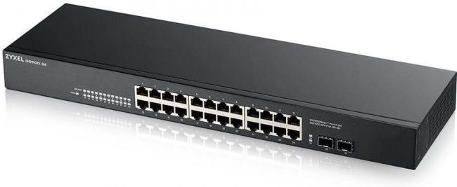 Коммутатор Zyxel GS1100-24 v3 GS1100-24-EU0103F 24x1Гбит/с 2SFP неуправляемый