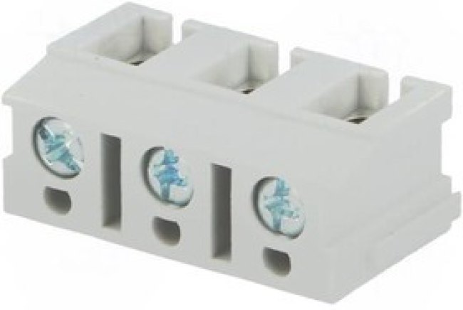 TB-7.5-P-3P/GY, Зажимная рейка для печатных плат, угловой 90°, 7,5мм, на PCB TB-7.5-P-3P/GY, Зажимная рейка для печатных плат, угловой 90°, 7,5мм, на PCB