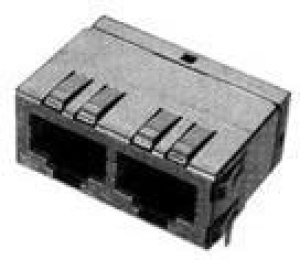 5406443-1, Modular Connectors / Ethernet Connectors 1X2 8/8 R/A SHLD