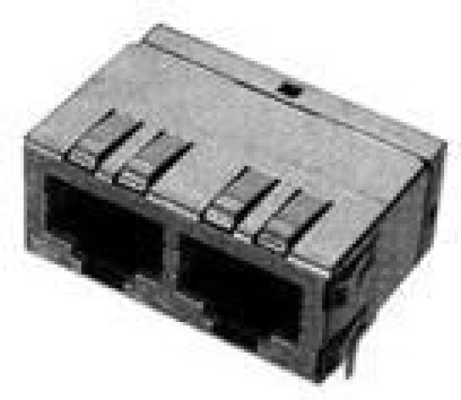 5406443-1, Modular Connectors / Ethernet Connectors 1X2 8/8 R/A SHLD