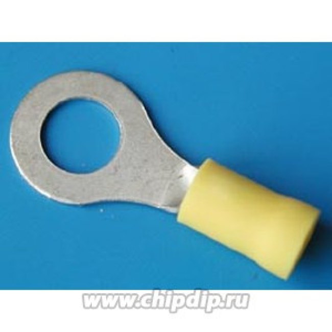 VF5.5-8 (SG57616) (TRI-5.5-8) (KLS8-01103-RV5.5-8), Клемма тип "О" 8.4мм, изолированная, провод 2.5-6.0мм² (желтая) VF5.5-8 (SG57616) (TRI-5.5-8) (KLS8-01103-RV5.5-8), Клемма тип "О" 8.4мм, изолированная, провод 2.5-6.0мм² (желтая)