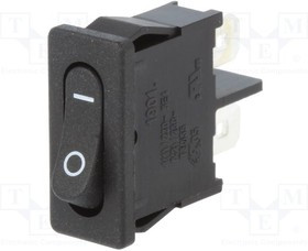 01901.1103-02, ROCKER; SPST; Pos: 2; ON-OFF; 6A/250VAC; IP40; 100m?; UL94V-2; copper 01901.1103-02, ROCKER; SPST; Pos: 2; ON-OFF; 6A/250VAC; IP40; 100m?; UL94V-2; copper