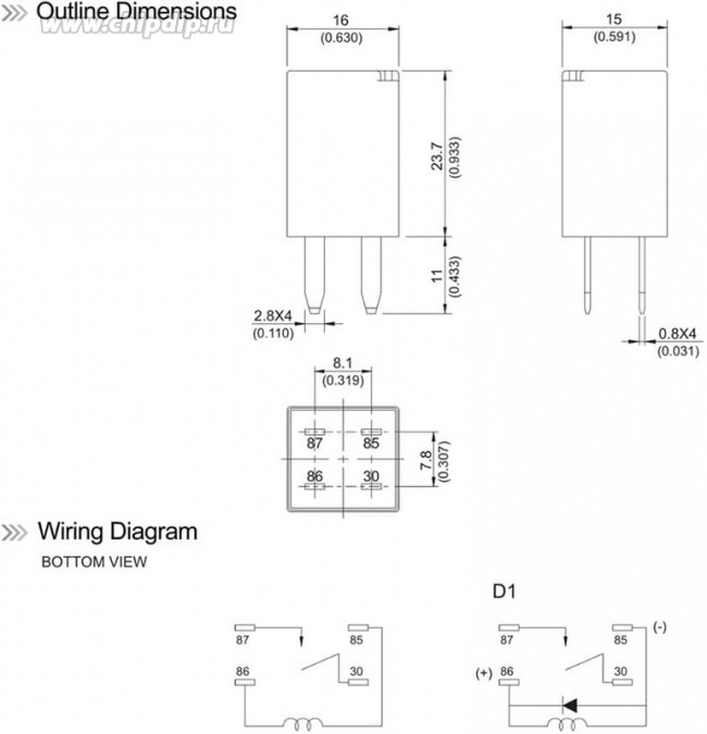 Реле 303-1AH-C-R1