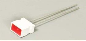 Светодиод 6 x 3,7x 7, красный, 13 мкд, угол 100, цвет линзы: красный матовый, L-1043ID