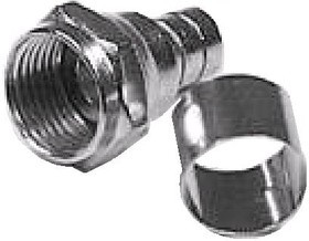 HYR-0801C (GF-801) (F-7201С), Разъем F, штекер, RG-6, обжим (Crimp)