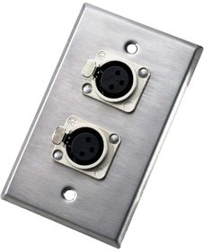 203F, XLR Connectors DUAL FEMALE SOCKET