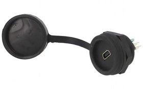 1310-1020-01, Panel Contact, Mini USB-AB 2.0 Receptacle, Straight, 5 Poles
