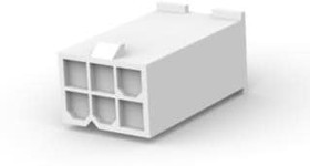 1586017-6, Conn Housing PL 6 POS 4.2mm Crimp ST Cable Mount Natural Bag