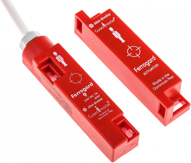 440N-G02075, 440N Series Magnetic Non-Contact Safety Switch, 24V dc, ABS Housing, NC, 4m Cable