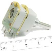 Резистор переменный поворотный 100к\А\16мм\ВС- 3x20\СП3-33-23; №4592 РПвр 100к\А\16мм\ВС- 3x20\СП3-3