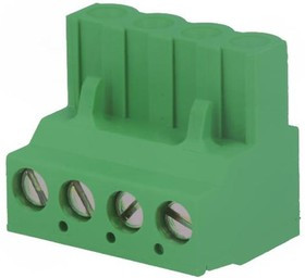 796634-4, Pluggable Terminal Blocks 5.08MM RA PLUG 4P