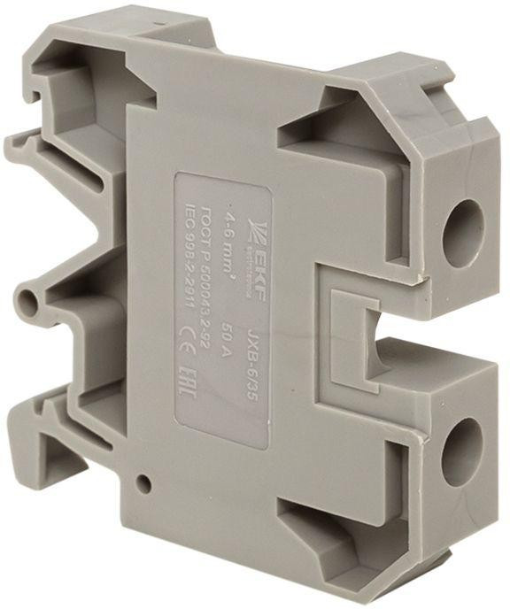 Колодка клеммная JXB-6/35 (50а) сер. EKF plc-jxb-6/35gy