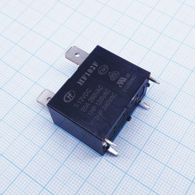 HF102F/T-12VDC, Реле силовое, 25 А, 12 В, один контакт на замыкание HF102F/T-12VDC, Реле силовое, 25 А, 12 В, один контакт на замыкание
