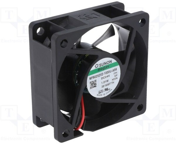 MF60252V2-A99-A, Вентилятор осевой, 24В DC, 60x60x25мм, подшипник Vapo, 32,8куб.м/ч, 22дБА MF60252V2-A99-A, Вентилятор осевой, 24В DC, 60x60x25мм, подшипник Vapo, 32,8куб.м/ч, 22дБА