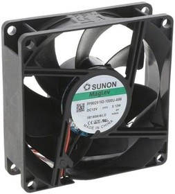 PF80251V2-1000U-A99, Вентилятор осевой, 12ВDC, 80x80x25мм, 96,85куб.м/ч, 43,1дБА,Vapo