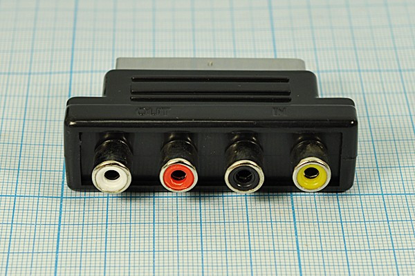 Штекер СКАРТ-гнездо 4RCA; 530 шт СКАРТ-гн 4RCA\\\\