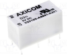 D2N06-240, Реле электромагнитное, DPDT, Uобмотки 6ВDC, 0,5A/125ВAC, 3А