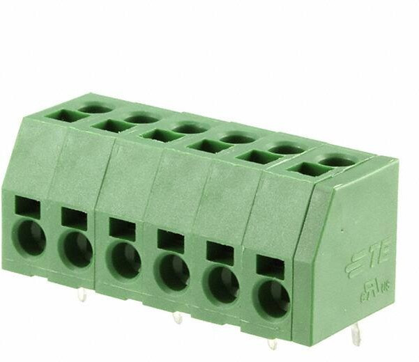 1-2834014-6, Fixed Terminal Blocks 6POS 5.0MM DES CONN.