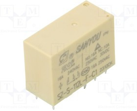 SZ-S-112L-C1, Реле: электромагнитное; SPDT; Uобмотки: 12ВDC; Iконтакт.макс: 16А