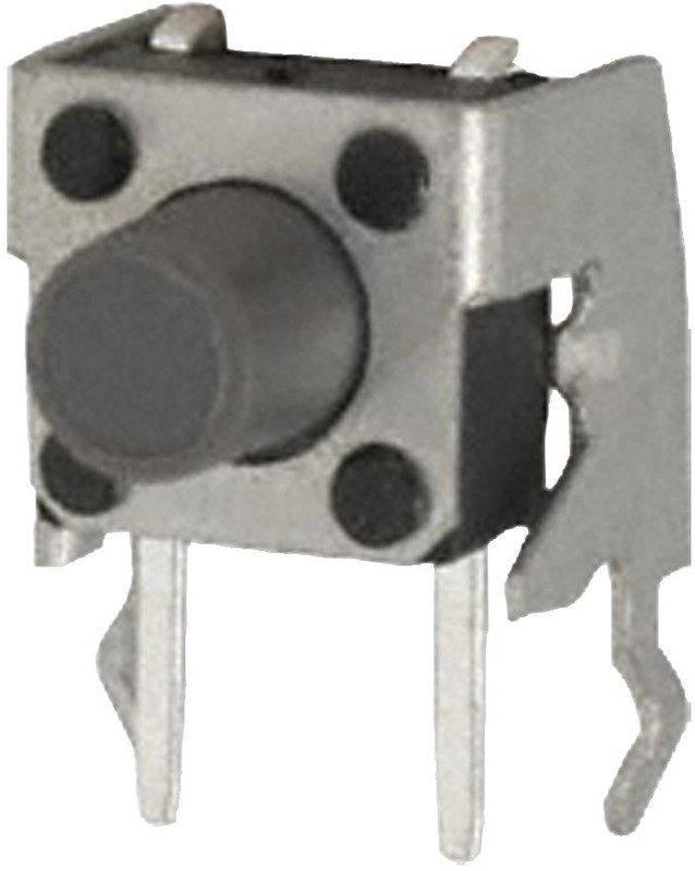 PTS645VH832 LFS, IP40 Grey Button Tactile Switch, SPST 50 mA 3.5 (Dia.)mm Through Hole