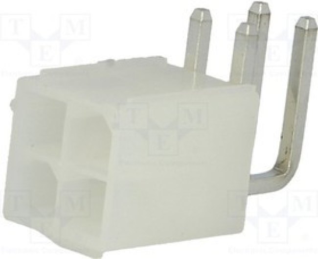 N42GK-04, Гнездо, провод-плата, "папа", N42G, 4,2мм, PIN: 4, THT, 600В, 9А