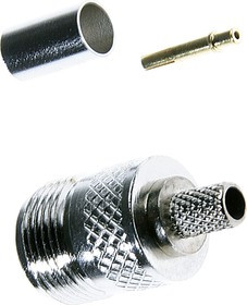 HYR-0306B (GN-306B) (N-7309B) (N-C59P), Разъем N, гнездо, RG-59, обжим (Crimp)