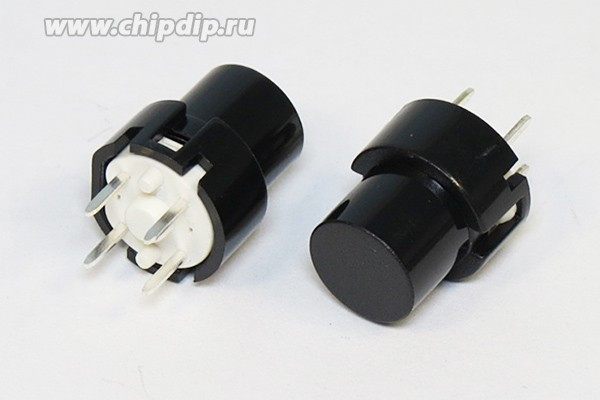 Тактовая кнопка, 12x14, алгоритм работы NO, контакты 4P, KS01BVBK