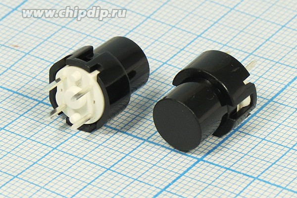 Тактовая кнопка, 12x14, алгоритм работы NO, контакты 4P, KS01BVBK