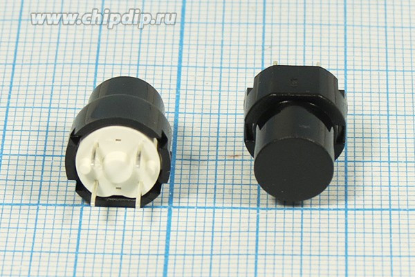 Тактовая кнопка, 12x14, алгоритм работы NO, контакты 4P, KS01BVBK